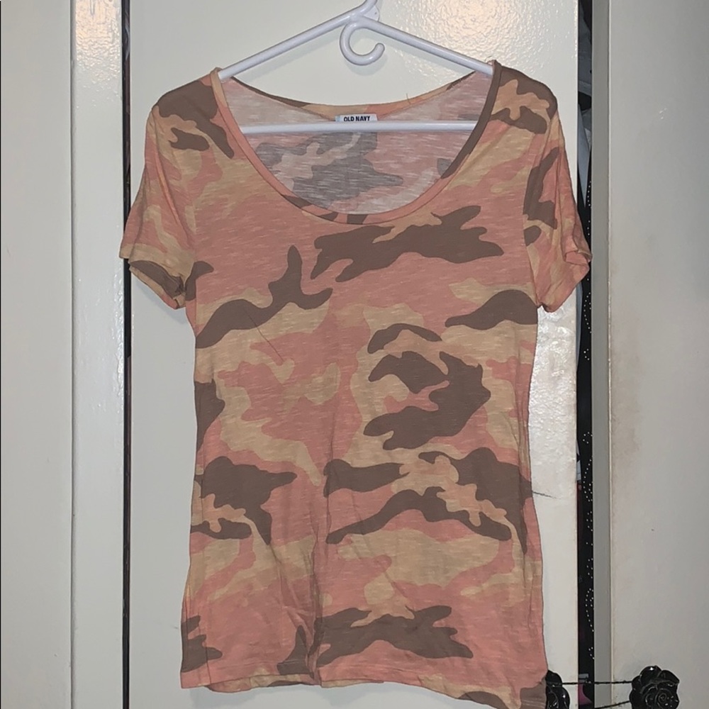 Old Navy pink camo shirt
